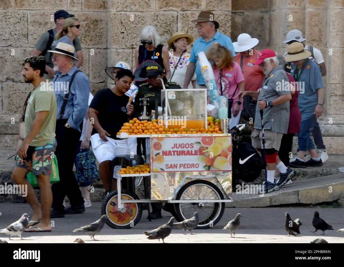 Cartagena, USA. 28th Feb, 2023. Tourism is rising in Colombia, as the