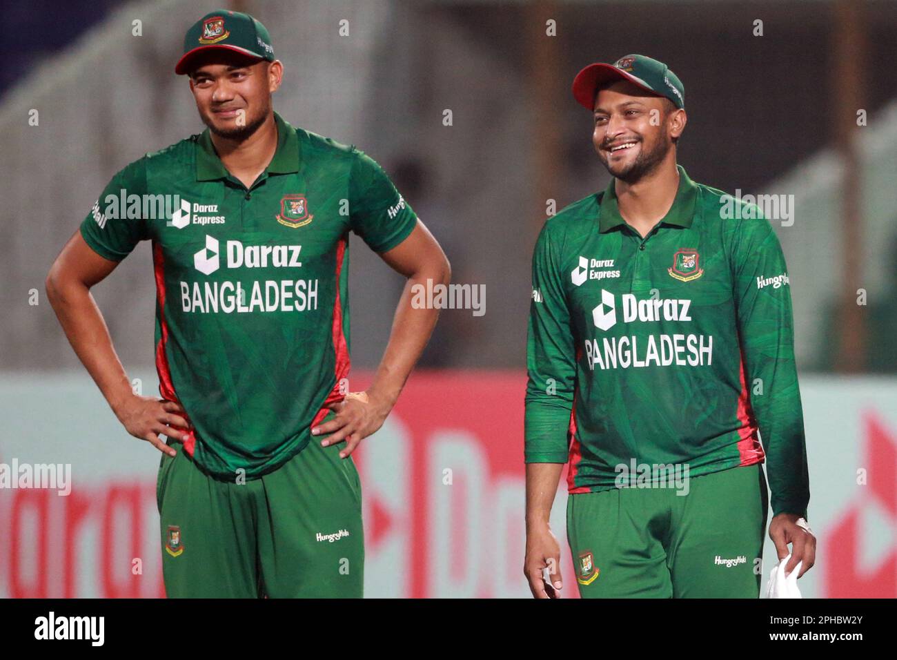 Taskin Ahmed (L) And Shakib Al Hasan As Bangladesh Win Against Ireland ...