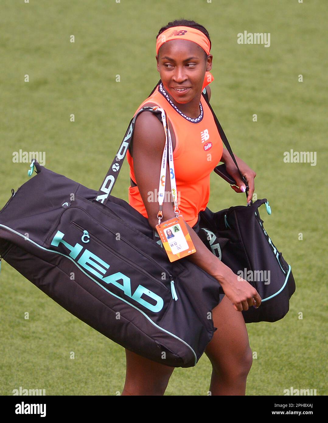 MIAMI GARDENS, FLORIDA MARCH 26 Coco Gauff (USA) and double partner