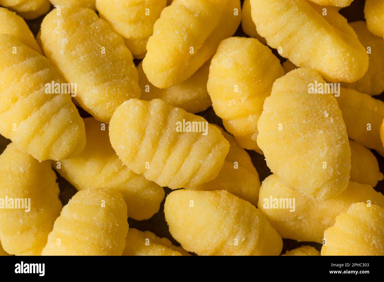 Homemade Raw Potato Gnocchi Pasta Ready to Cook Stock Photo