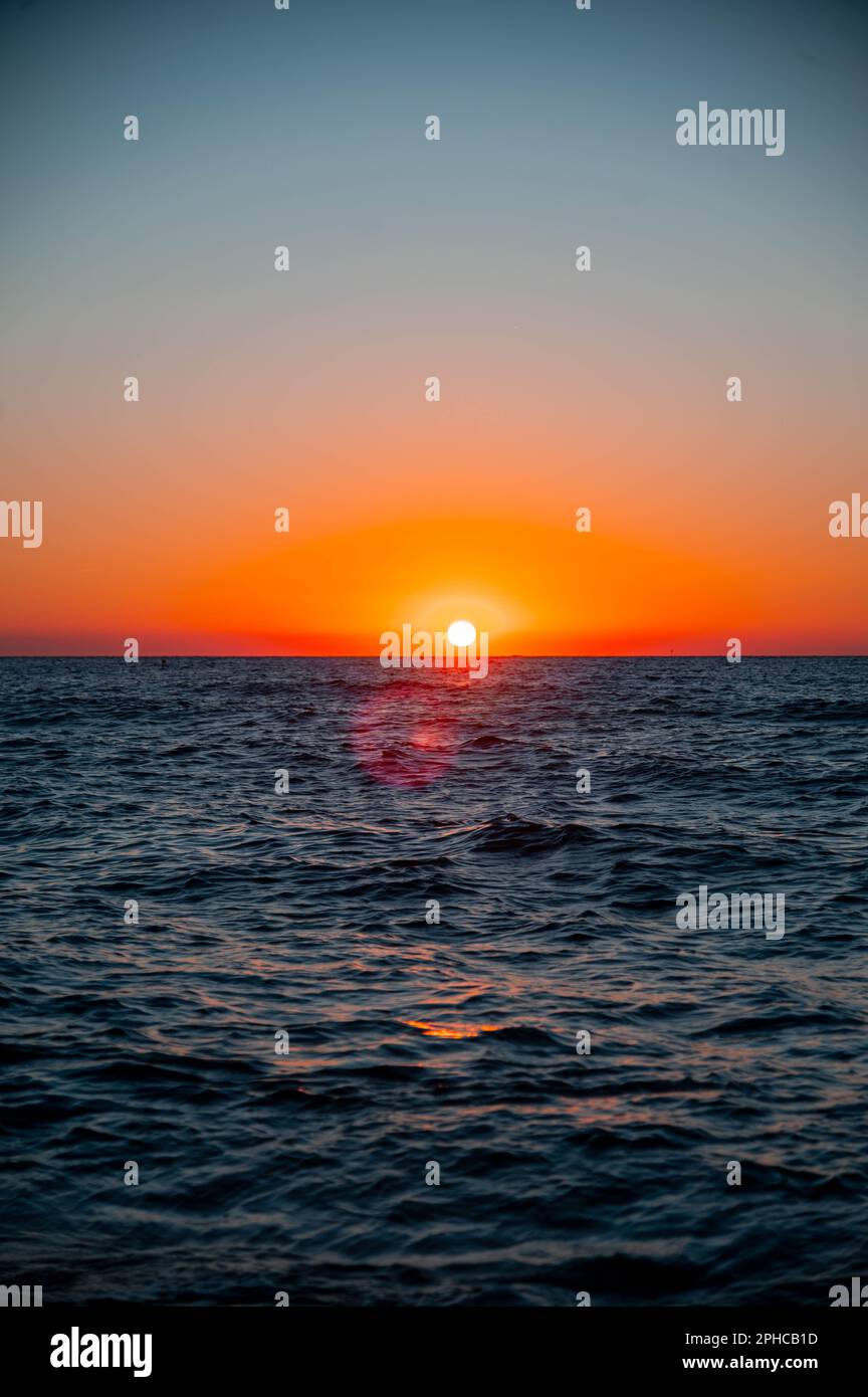 Sunset in france stock photo alamy