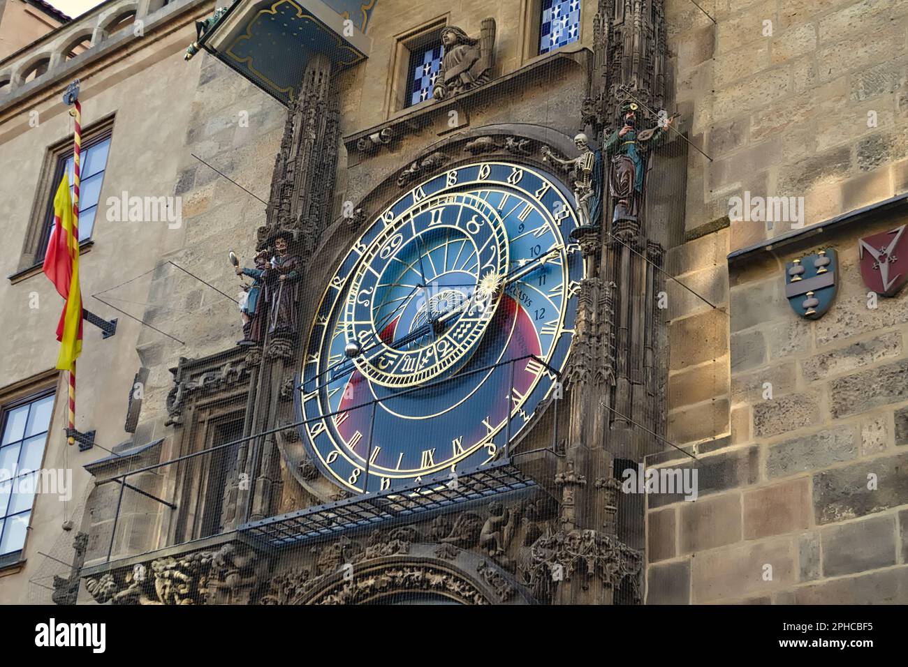 Prague Astronomical Clock, medieval tower clock on the Old Town Hall