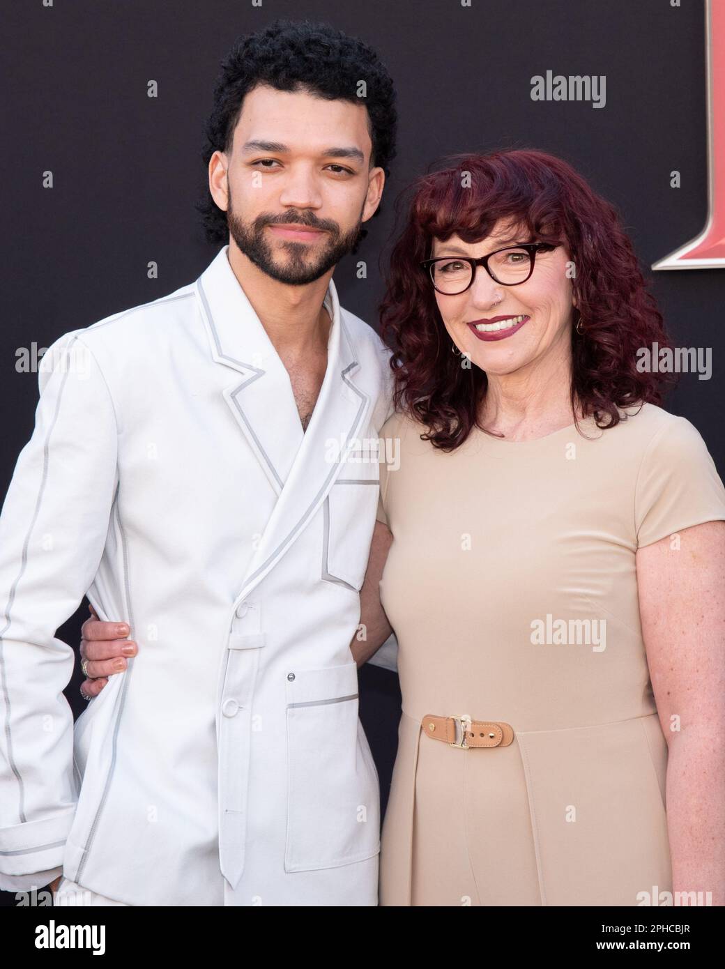 March 26, 2023, Westwood, California, United States Justice Smith and