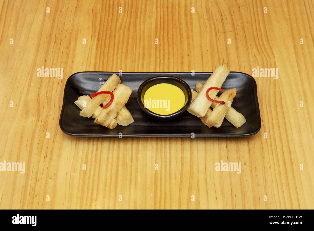 Cassava is a starchy root and is therefore similar to a potato in terms