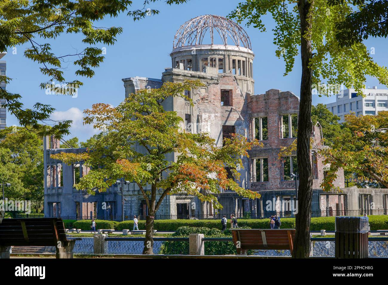 Hiroshima Peace Memorial (Genbaku Dome) Stock Photo