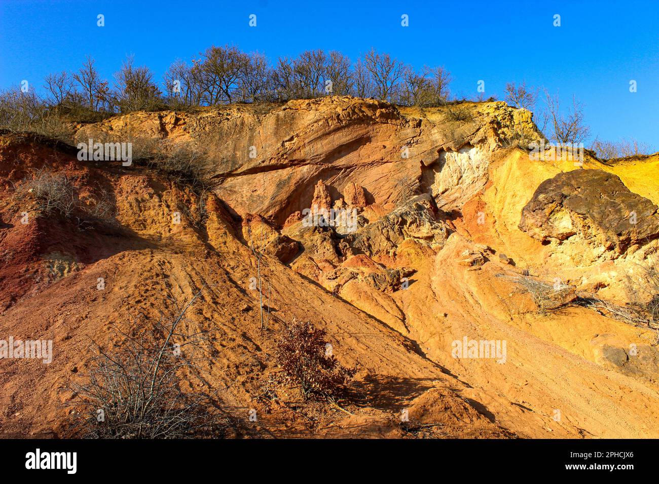 Bauxite open cast (openpit) mine (martian landscape Stock Photo Alamy