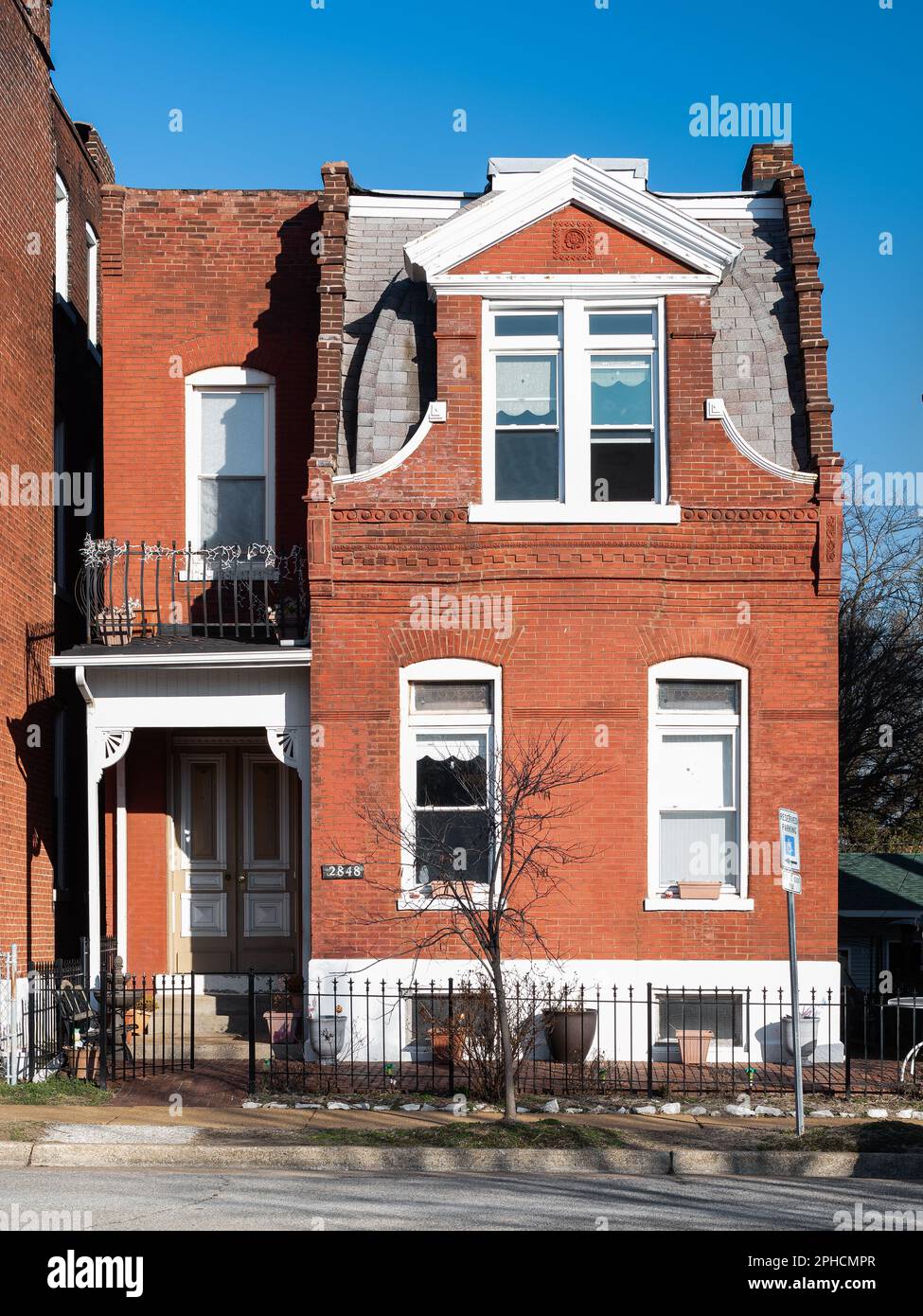 Buildings in Benton Park neighborhood Stock Photo Alamy