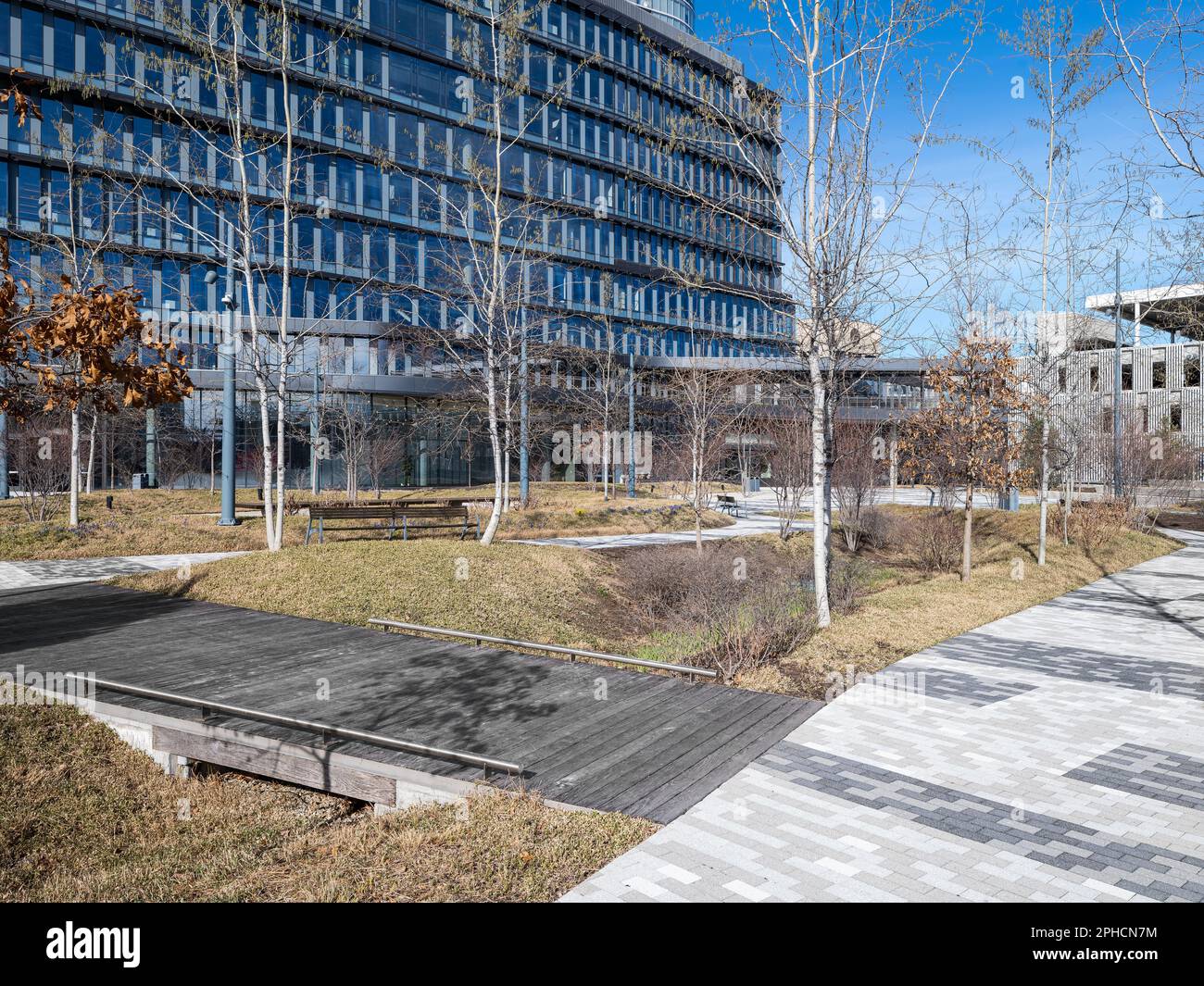 Landscape of Cummins Indy Distribution Center Stock Photo - Alamy