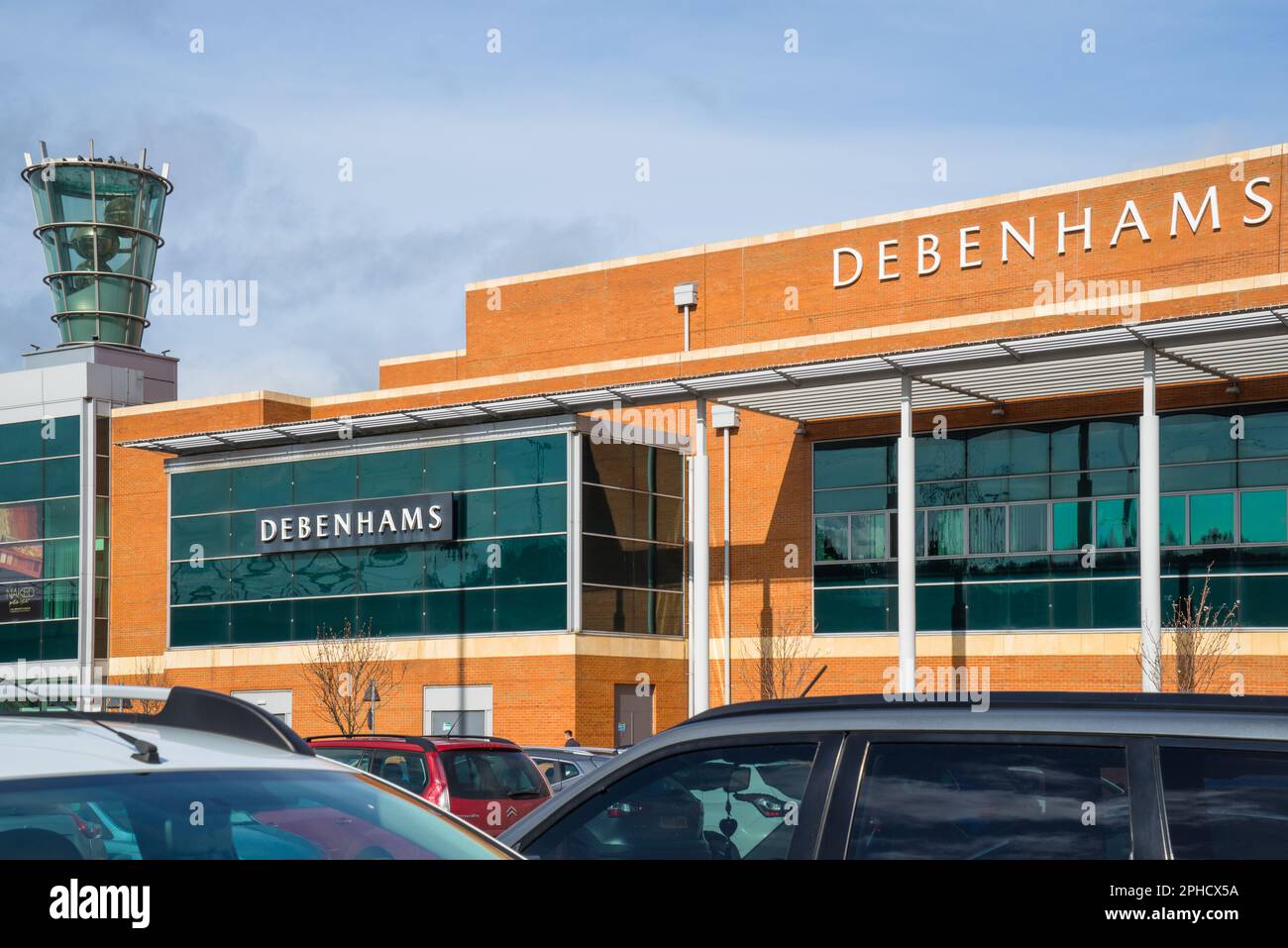 The exterior of Debenhams at the Metrocentre, as seen from the car park