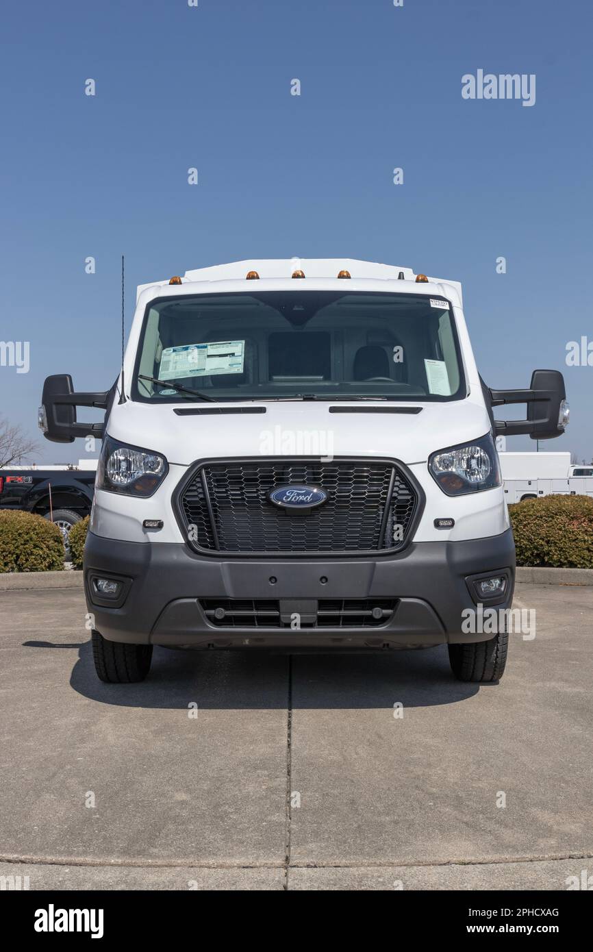 Fishers Circa March 2023 Ford Transit 350 Cargo display at a