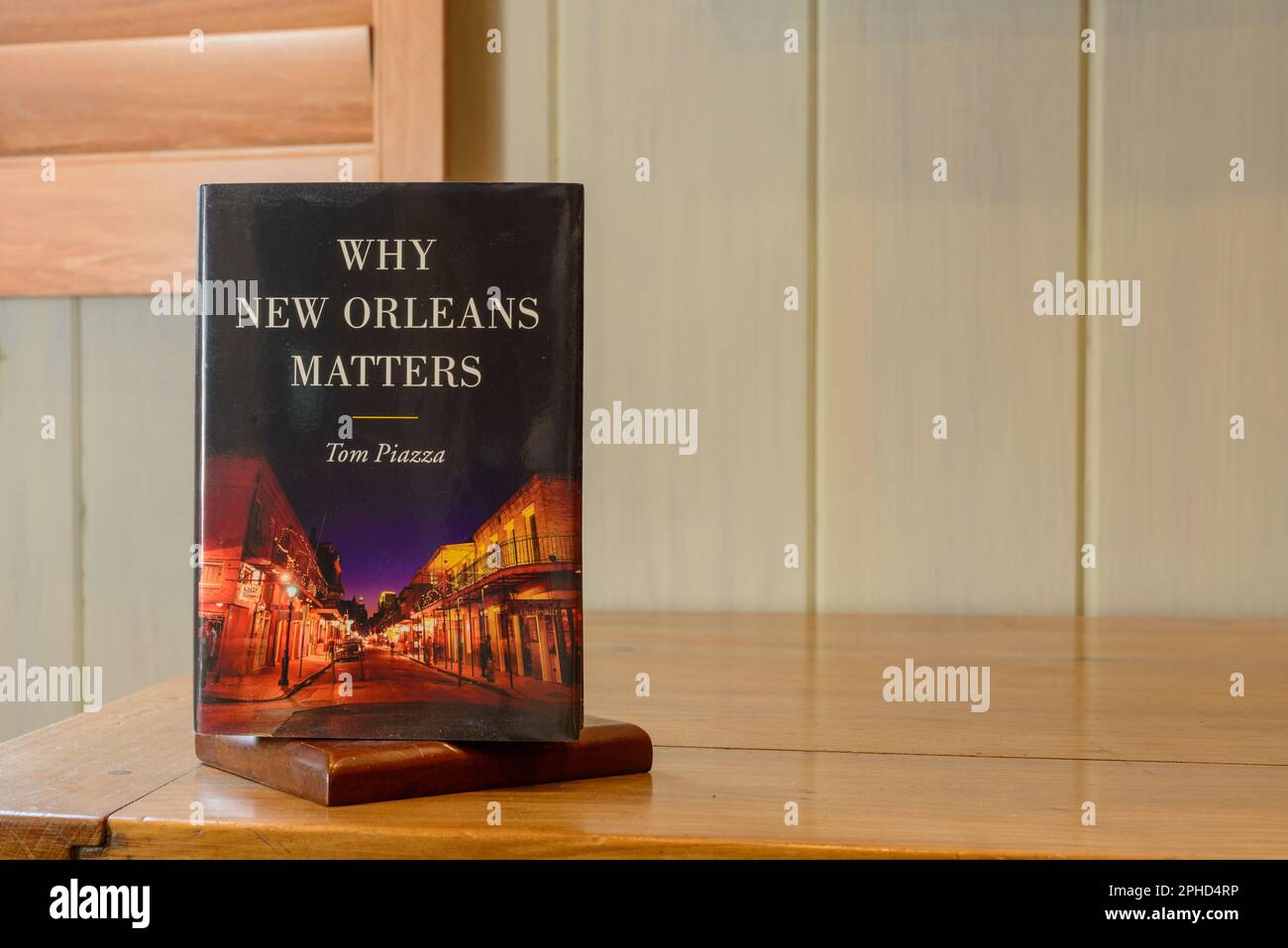 NEW ORLEANS, LA, USA - MARCH 27, 2023: Front cover of 'Why New Orleans Matters,' a book by Tom Piazza Stock Photo