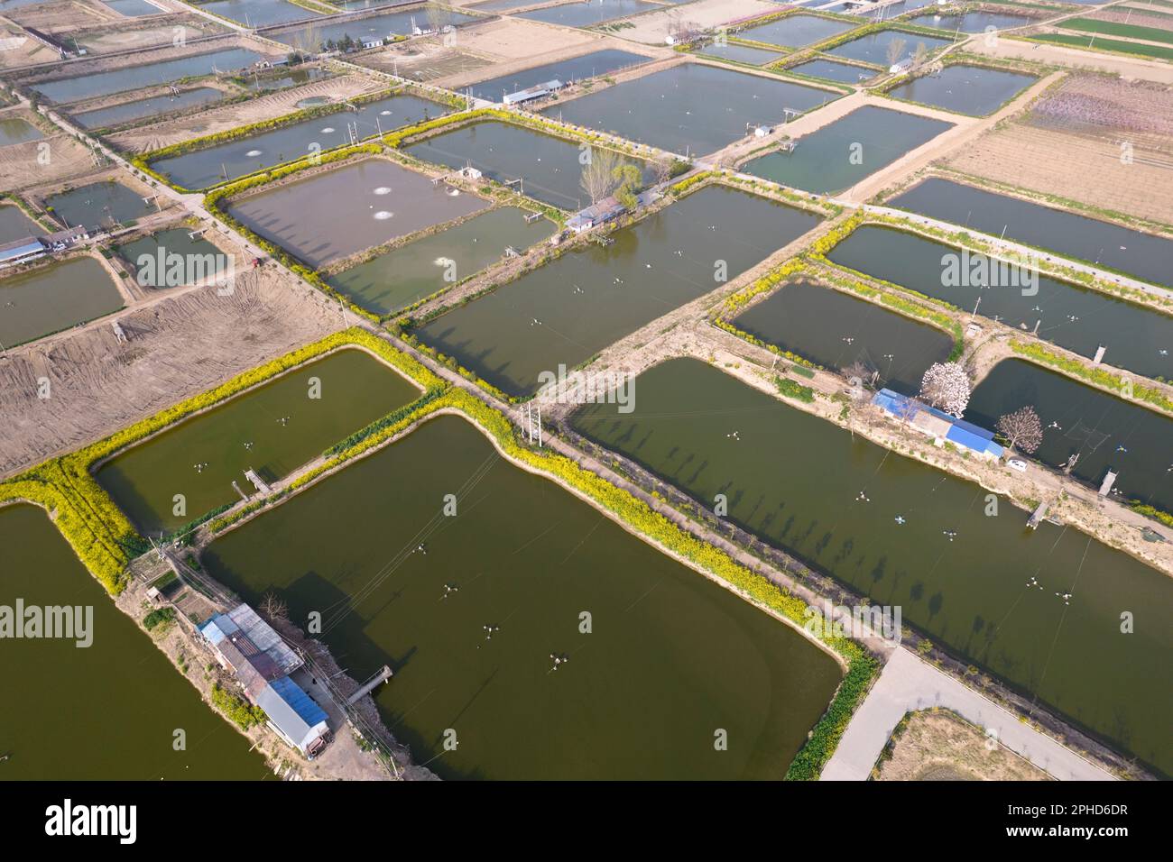 YUNCHENG, CHINA - MARCH 27, 2023 - Aerial photo taken on March 27, 2023 ...