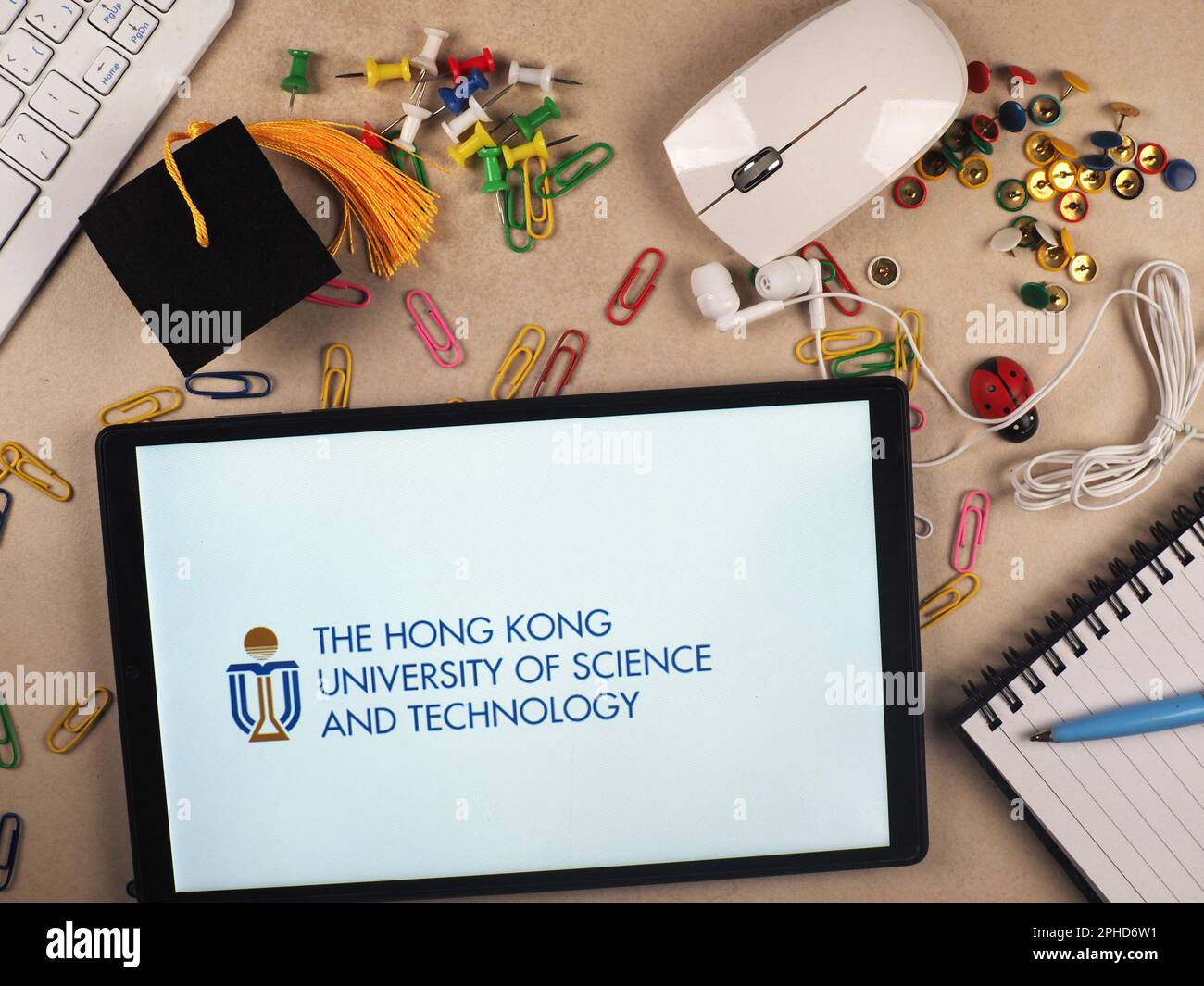 In this photo illustration, The Hong Kong University of Science and ...