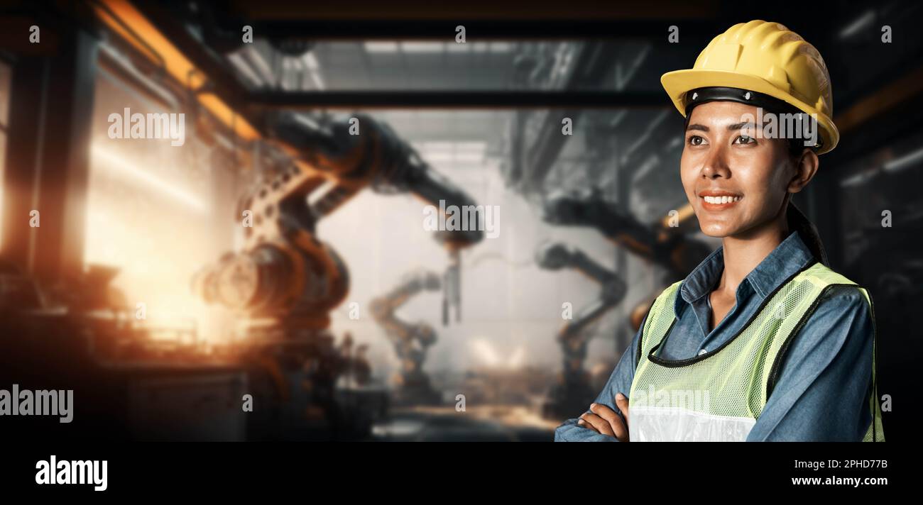 An industry worker portrait at workplace, exceptional industrial job