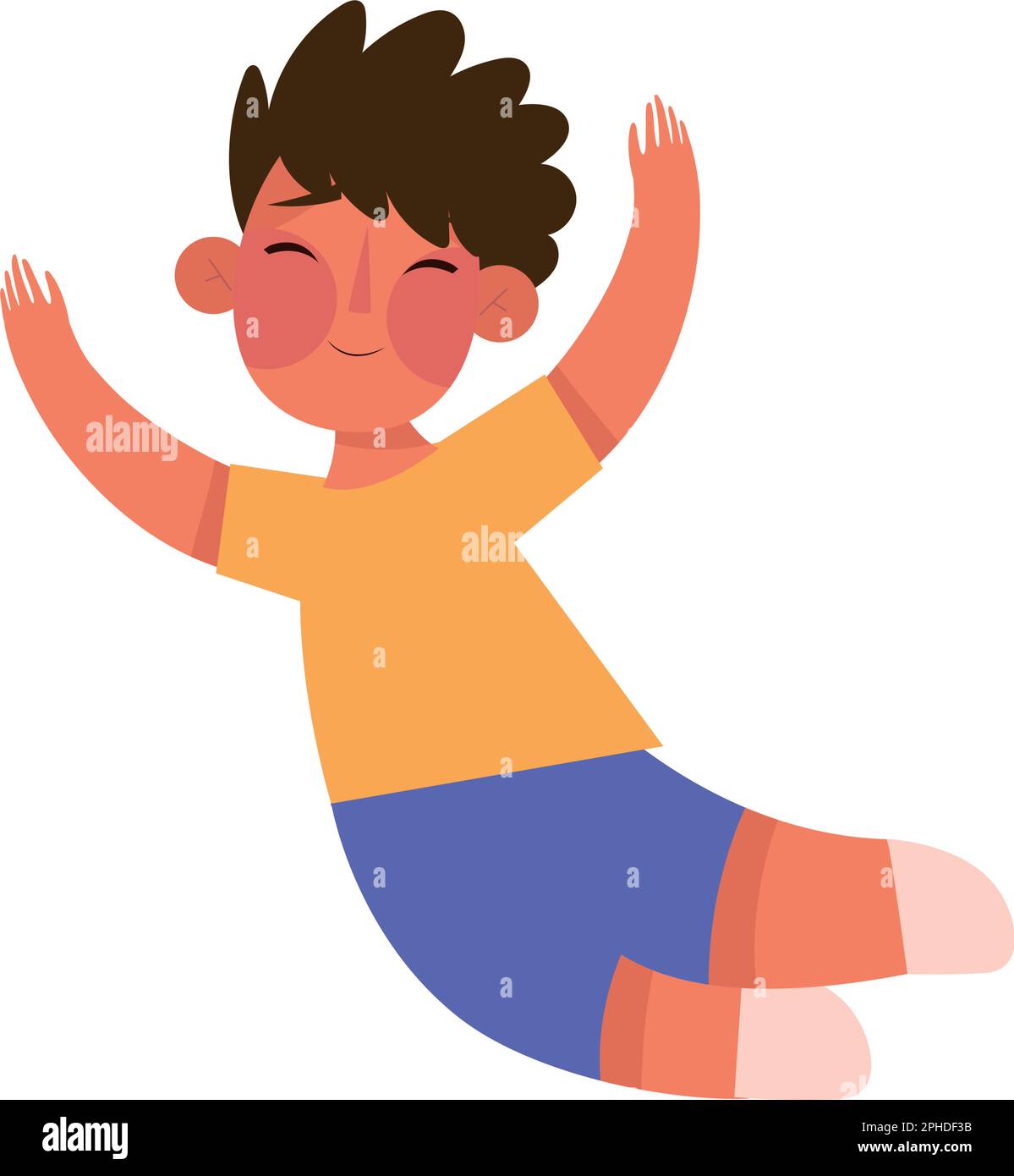 happy little boy Stock Vector Image & Art - Alamy