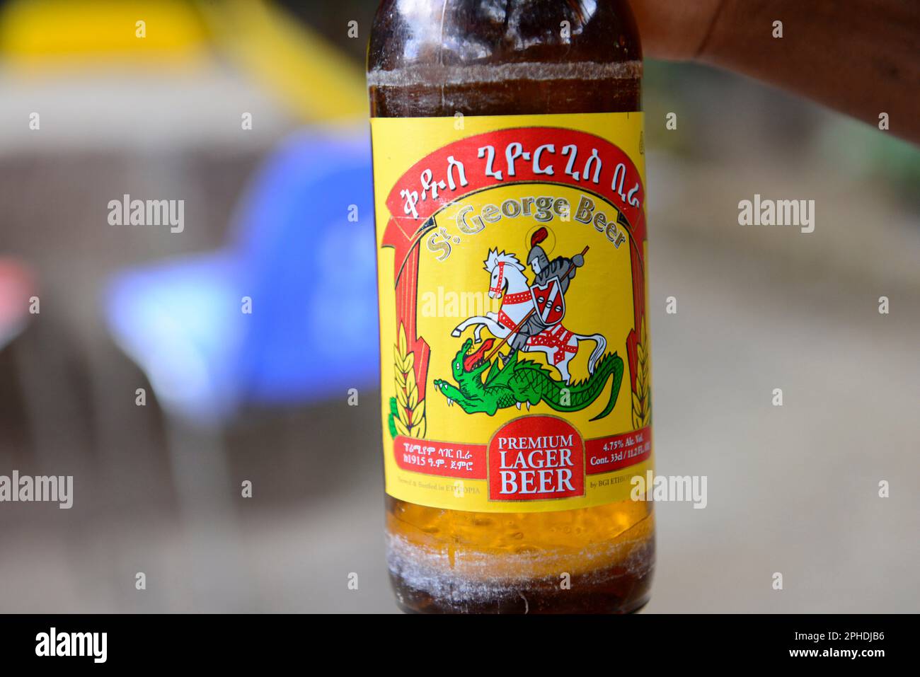 A bottle of St. Beer, one of Ethiopia's most popular beers Stock