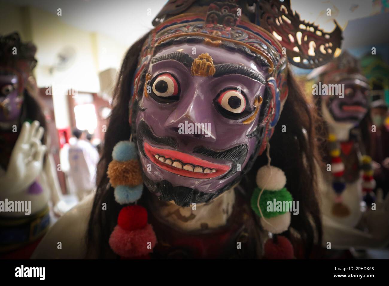 indonesia traditional masks. Tribal ethnic decorative faces