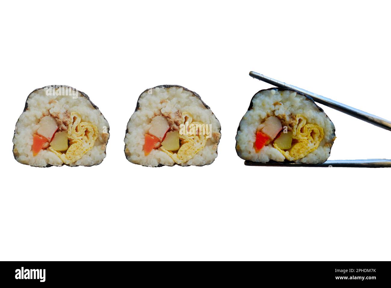 https://c8.alamy.com/comp/2PHDM7K/kimbap-or-gimbap-is-korean-roll-gimbapkimbob-made-from-steamed-white-rice-bap-and-various-other-ingredients-kimbab-and-chopstick-2PHDM7K.jpg