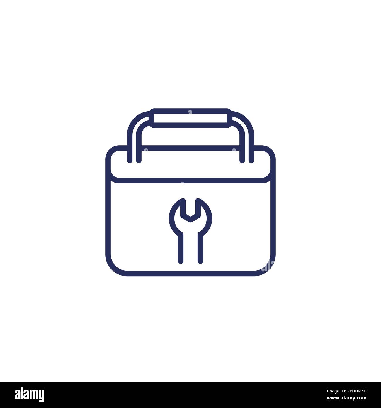 Box work equipment on white Stock Vector Images - Alamy
