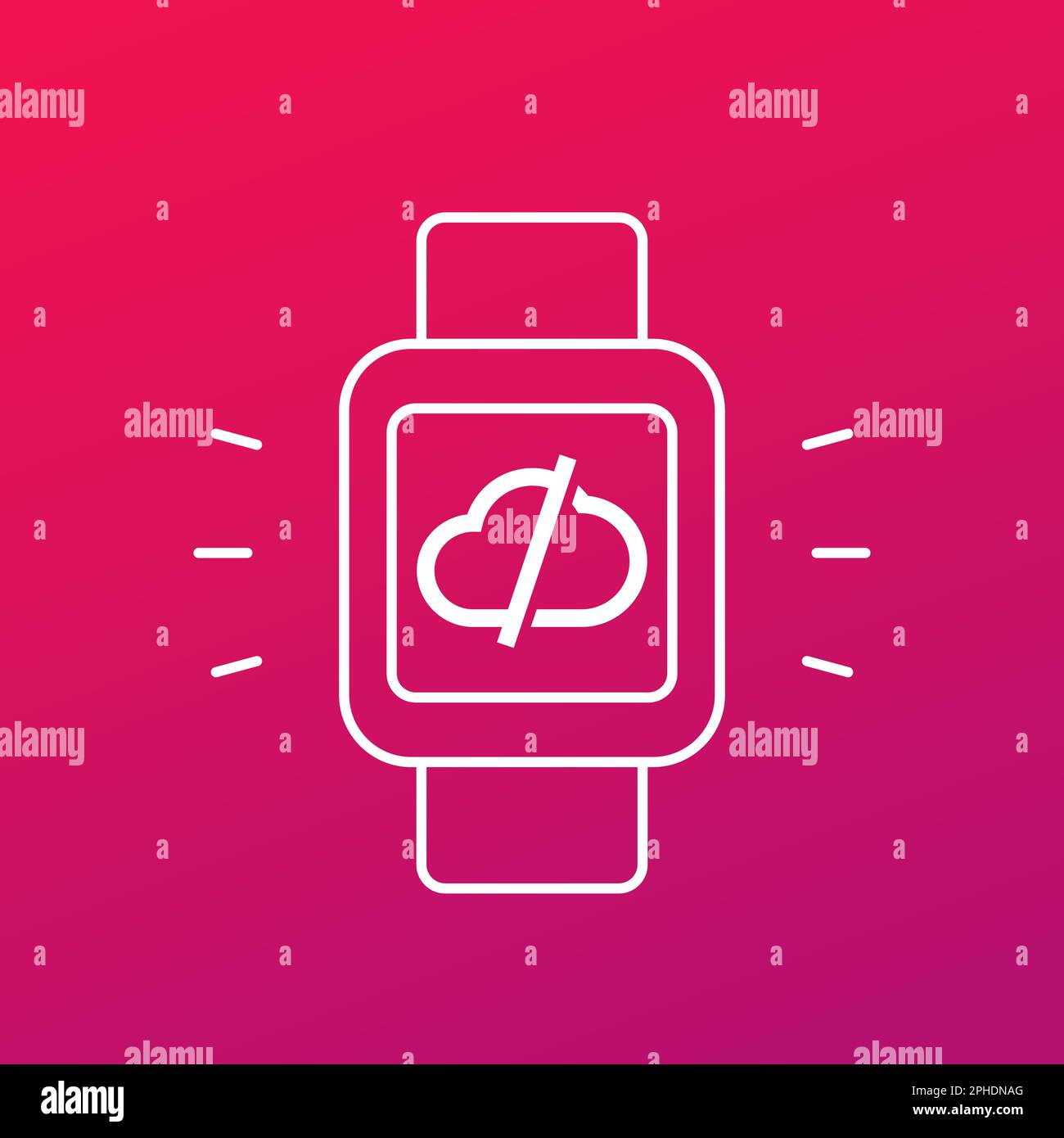 disconnect from server or cloud vector icon Stock Vector