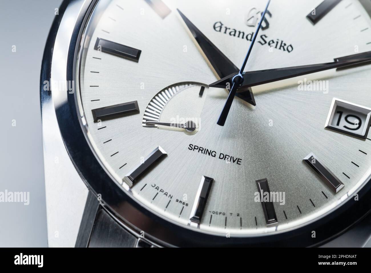 Tokyo, Japan - September 19, 2022: Shiny clock face with the power reserve  indicator of automatic wrist watch Grand Seiko Heritage Collection Spring D  Stock Photo - Alamy