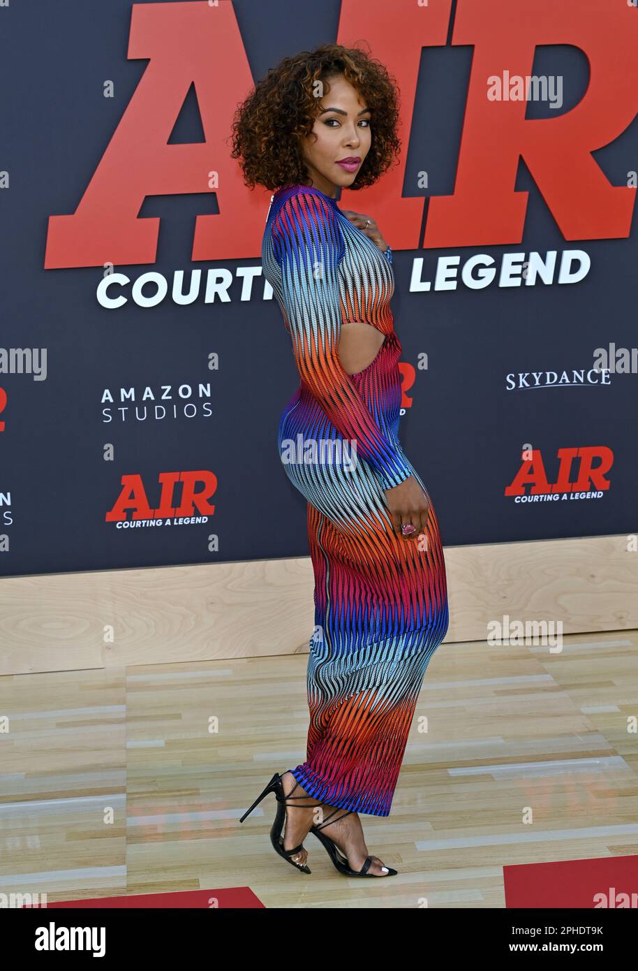 Los Angeles, USA. 27th Mar, 2023. KJ Smith at the world premiere for 'Air' at the Regency Village Theatre. Picture Credit: Paul Smith/Alamy Live News Stock Photo