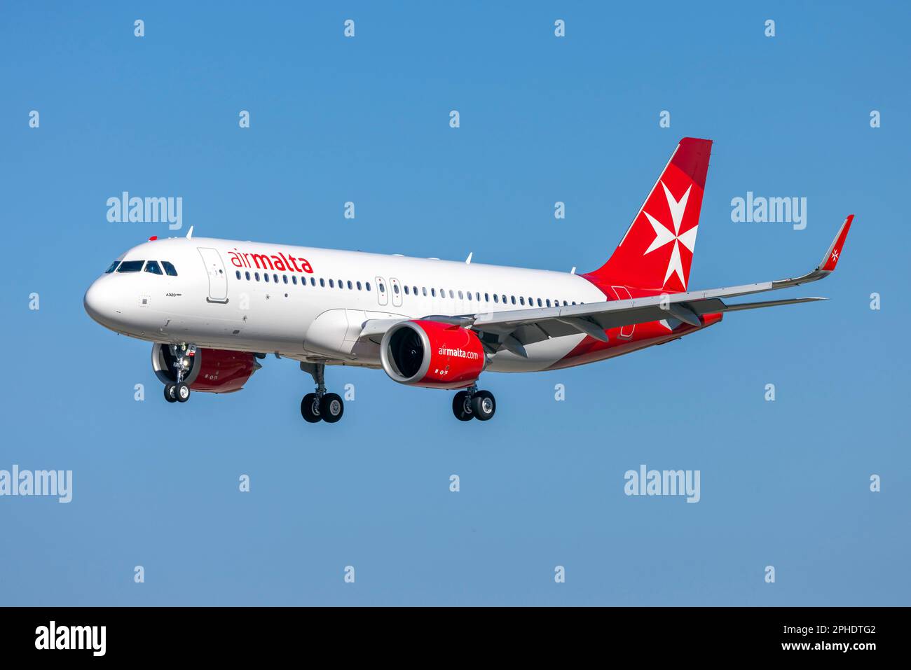 Air Malta Airbus A320251N (Reg 9HNEE) in updated colour scheme