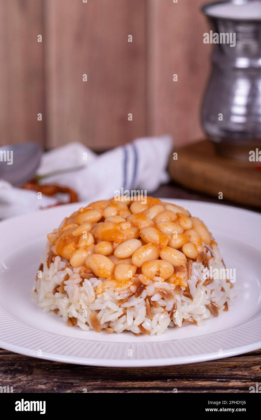 Dry bean pilaf. Prepared with the perfect harmony of dry beans and rice