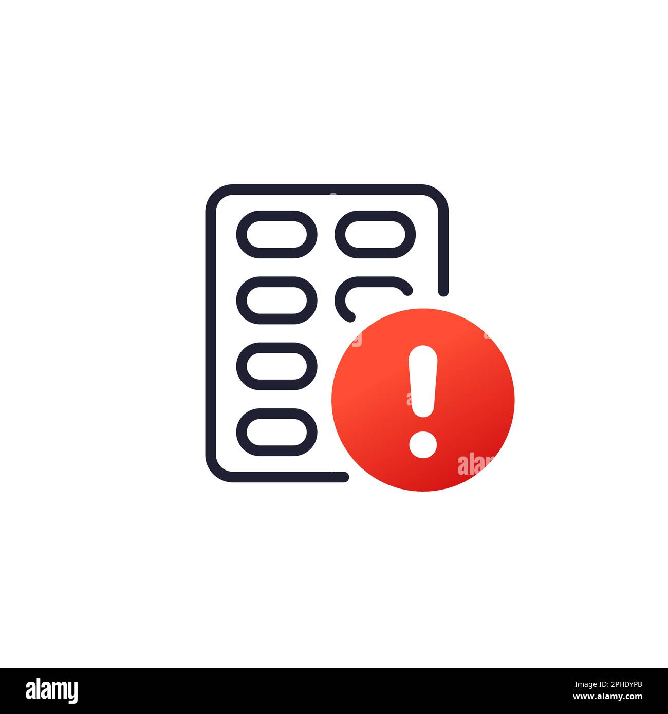 Pharmaceutical warning sign Cut Out Stock Images & Pictures - Alamy