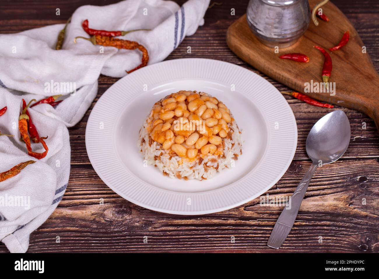 Dry bean pilaf. Prepared with the perfect harmony of dry beans and rice