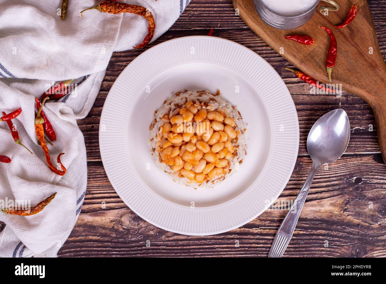 Dry bean pilaf. Prepared with the perfect harmony of dry beans and rice