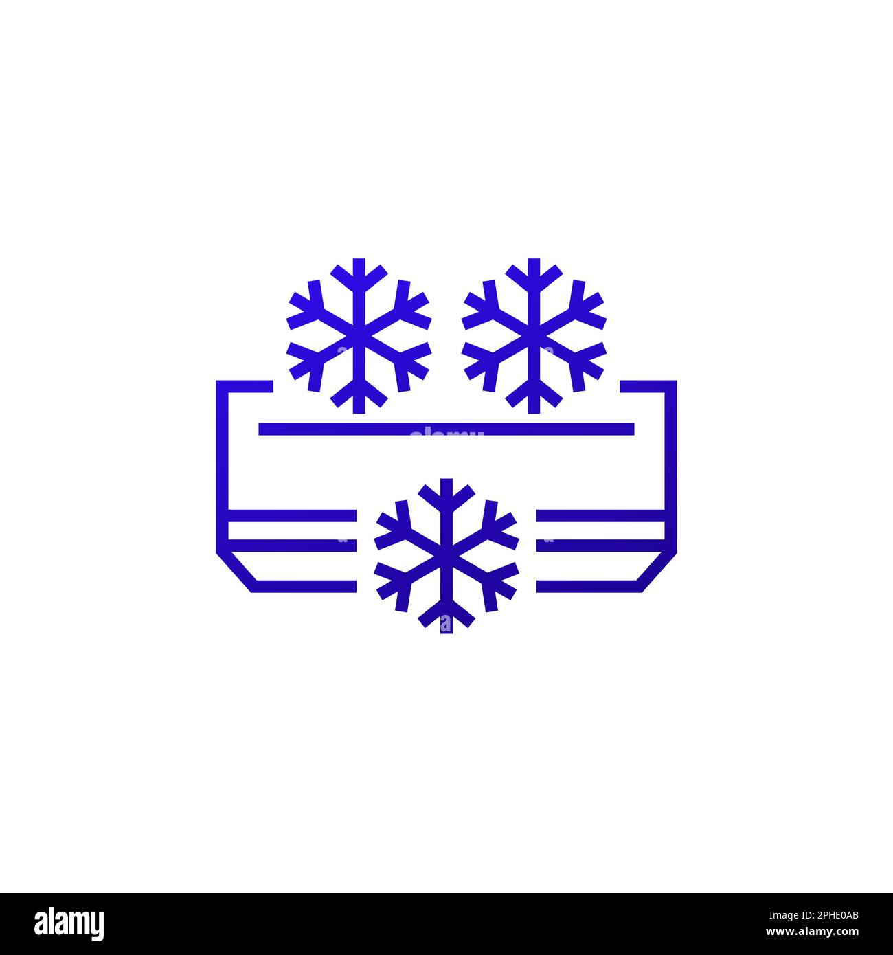 Split air conditioner isolated on Stock Vector Images - Alamy