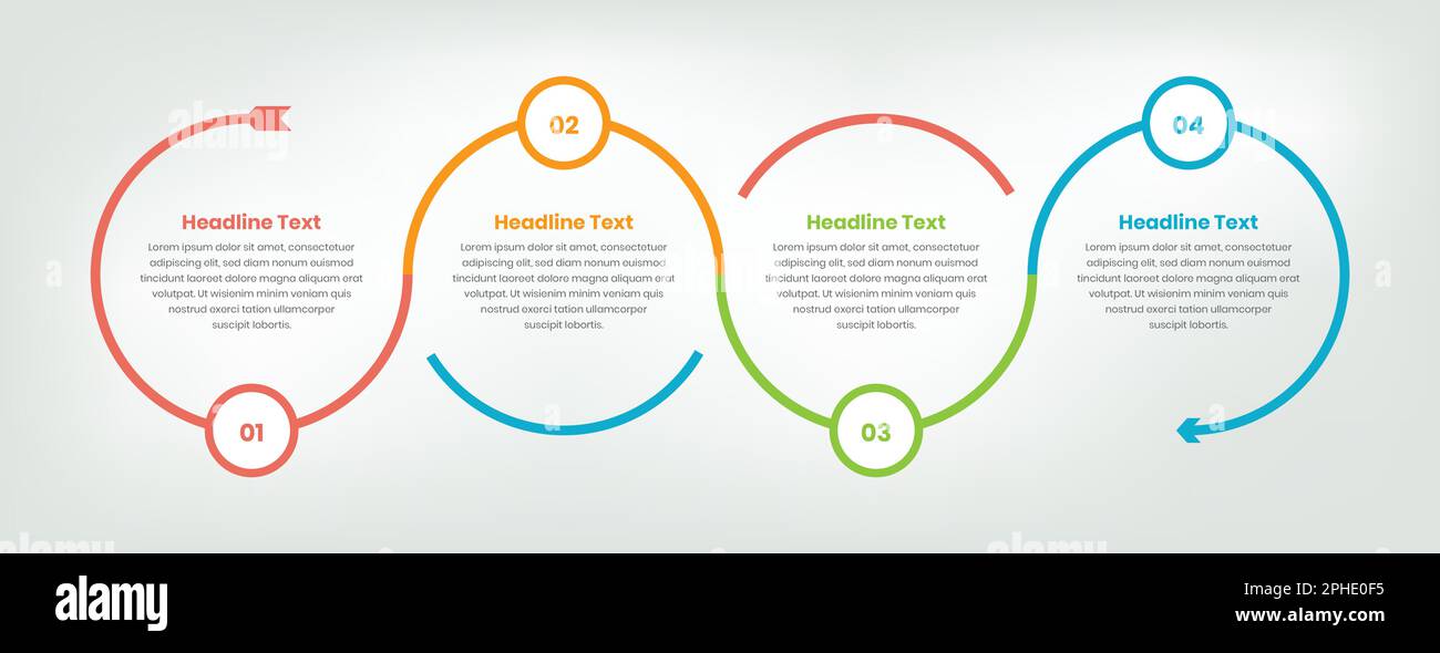 Data presentation circular infographic template design Stock Vector