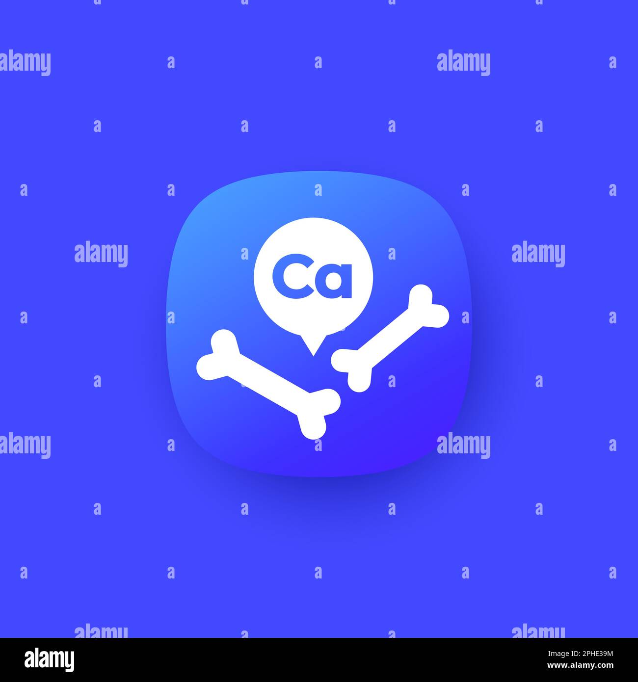 Calcium and bones icon, vector Stock Vector Image & Art Alamy