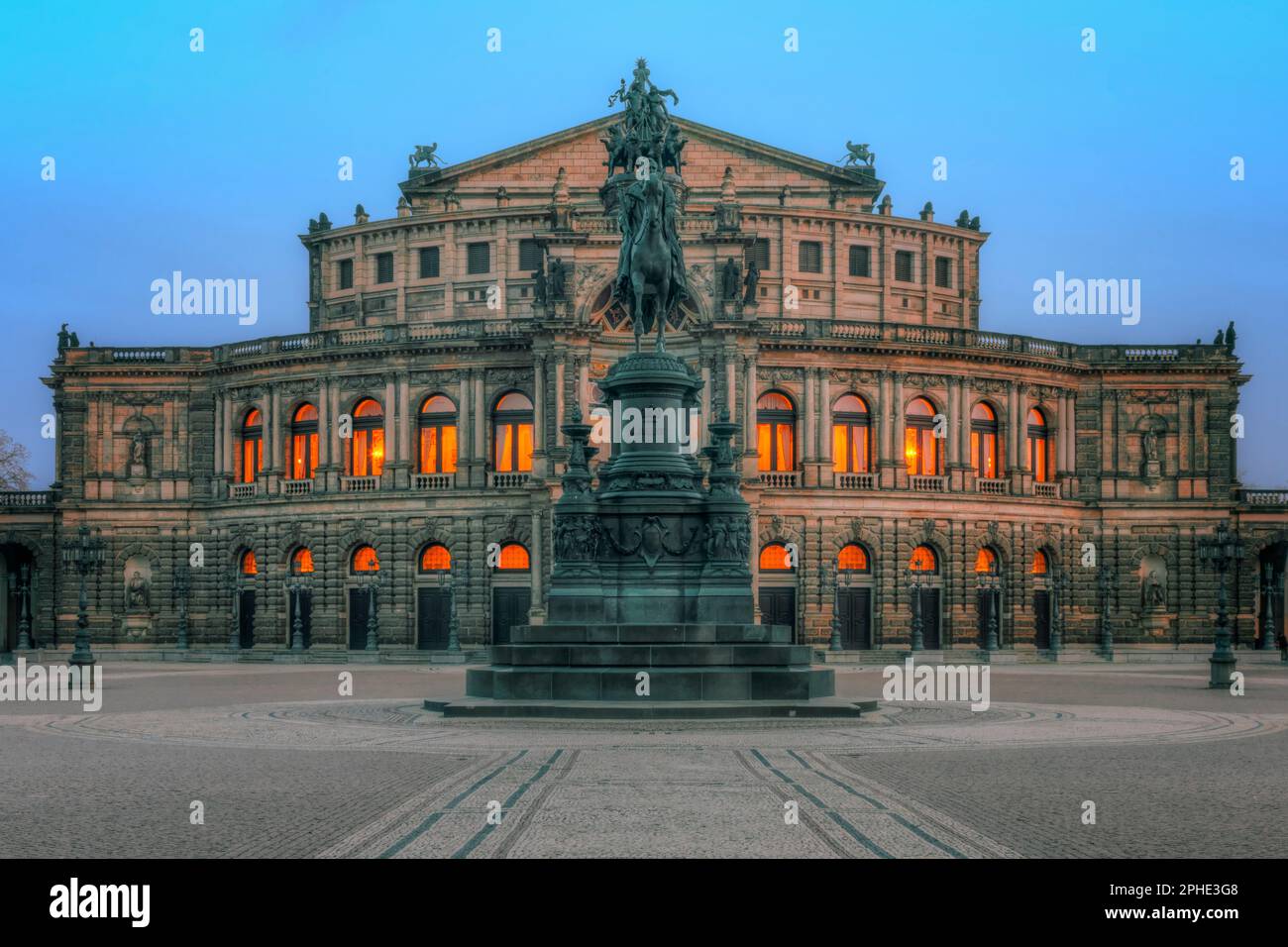 Semperoper, Dresden, Saxony, Germany Stock Photo