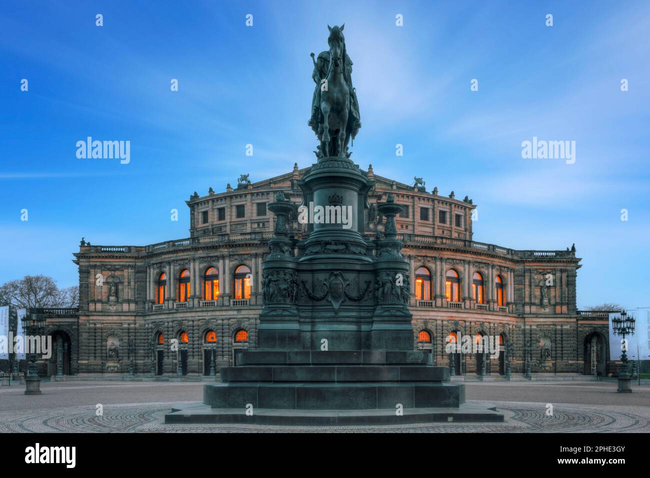 Semperoper, Dresden, Saxony, Germany Stock Photo