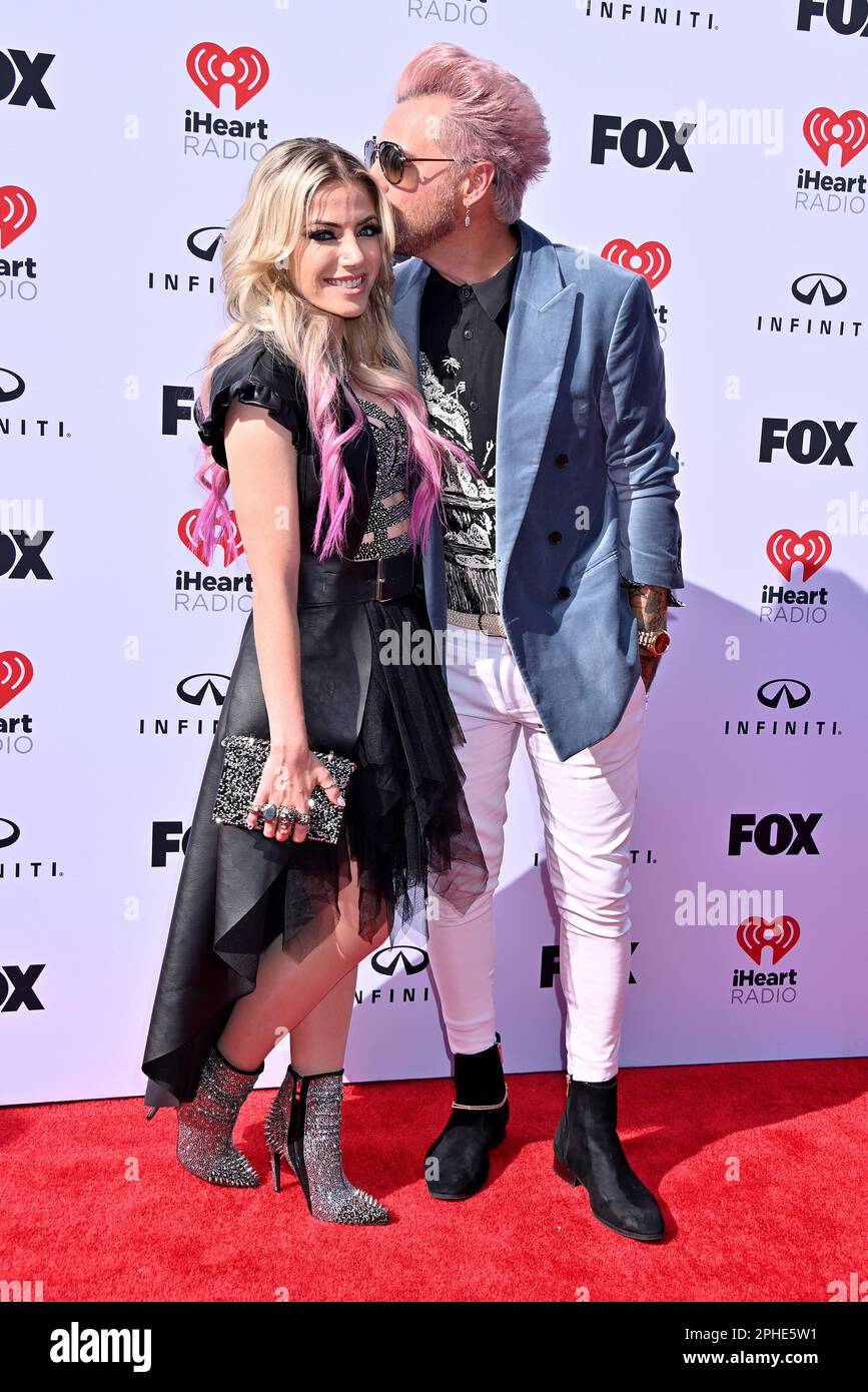 Hollywood, USA. 27th Mar, 2023. Alexa Bliss and Ryan Cabrera arriving