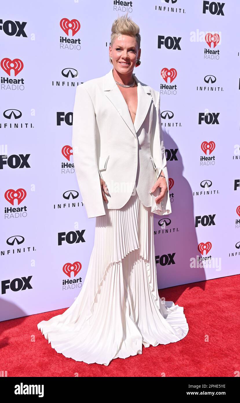 Hollywood Usa 27th Mar 2023 Pink Arriving At The 2023 Iheartradio