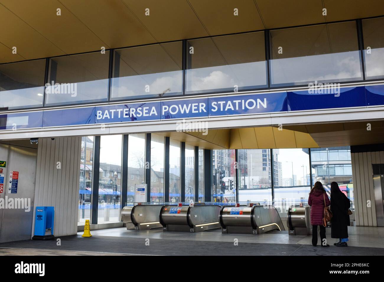 Battersea Power Station tube station in London, England Stock Photo Alamy