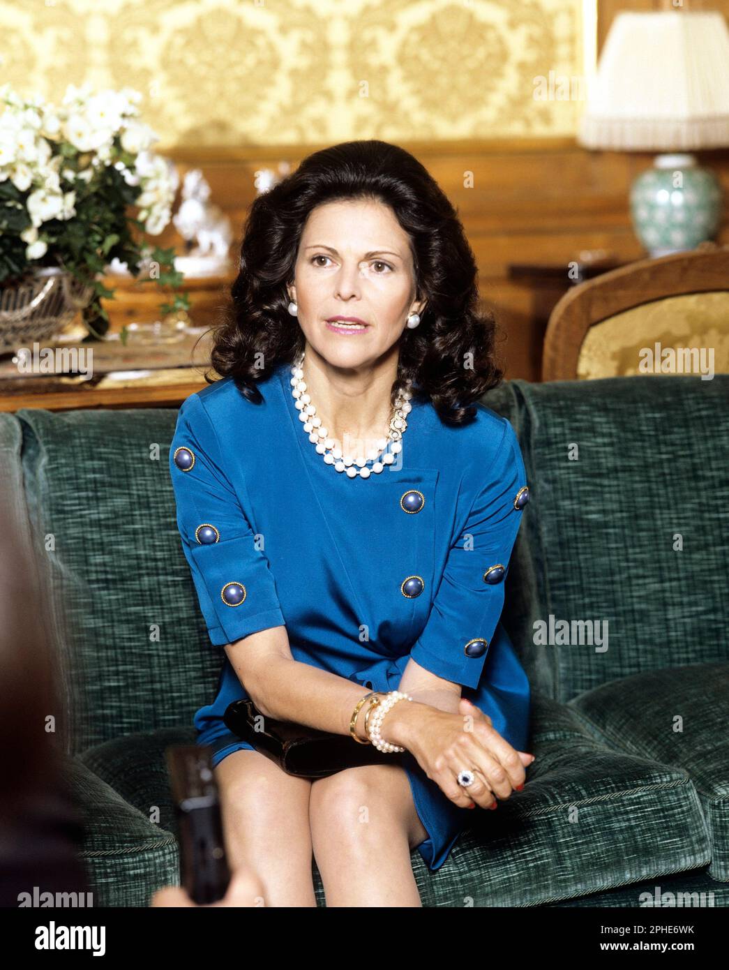 Queen Silvia of Sweden. Born 23 december 1943. Wife of king Carl XVI