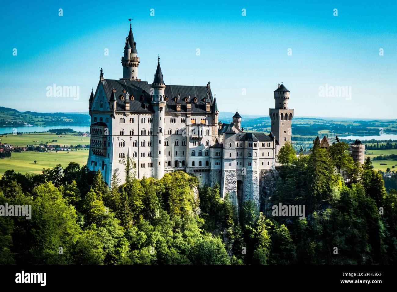 Fairytale Castle in German Alps Stock Photo Alamy
