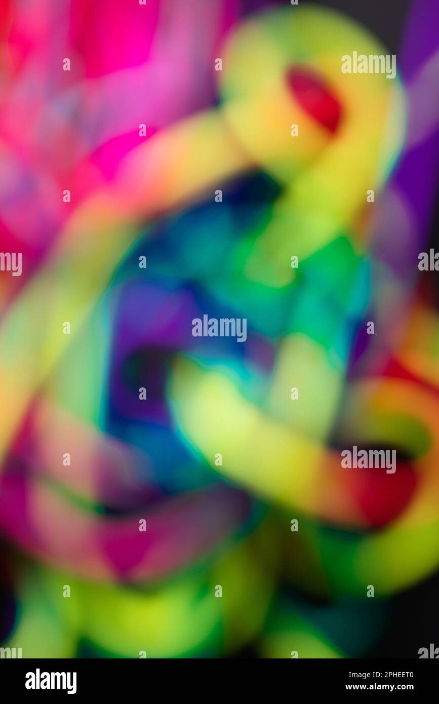 Blurred multicolored lines in background Stock Photo
