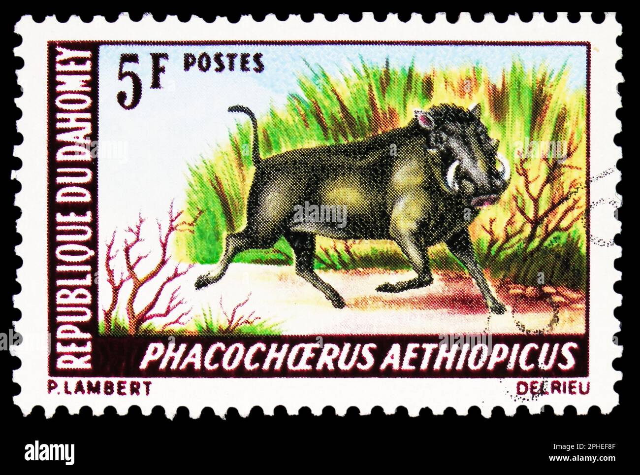 MOSCOW, RUSSIA - MARCH 16, 2023: Postage stamp printed in Benin shows