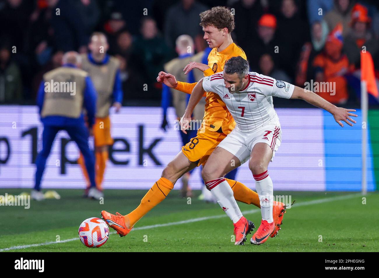 27032023 Sport Nederland v Gibraltar ROTTERDAM, NETHERLANDS MARCH 27 Mats Wieffer