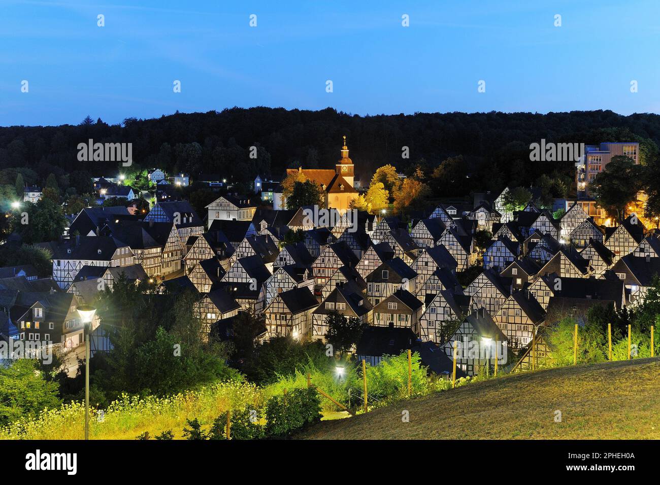 Freudenberg At The Blue Hour Stock Photo