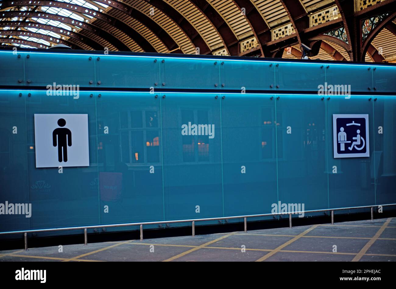 New Toilet Block, York Railway Station, Yorkshire, England Stock Photo