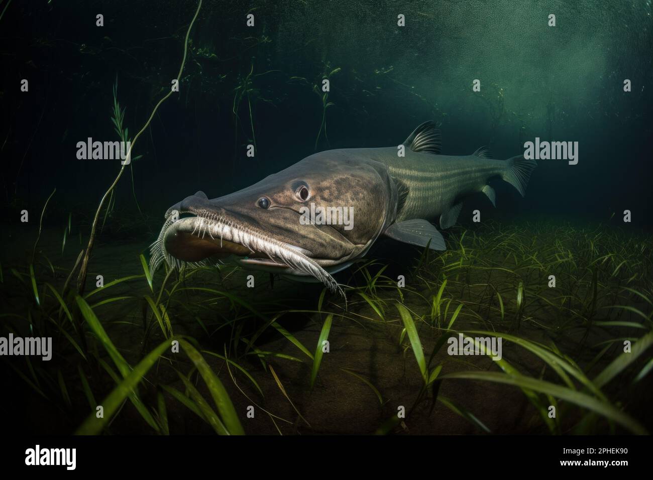 Hidden Hunter Enigmatic Goonch Catfish in the Swift Waters of the Himalayas Stock Photo Alamy