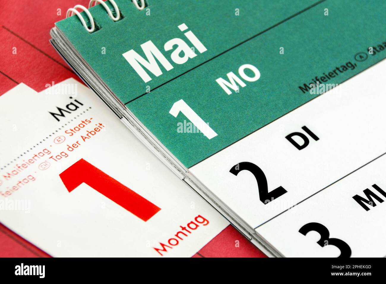 Deutscher Kalender Datum 1. Mai 2023 Tag der Arbeit Stock Photo - Alamy