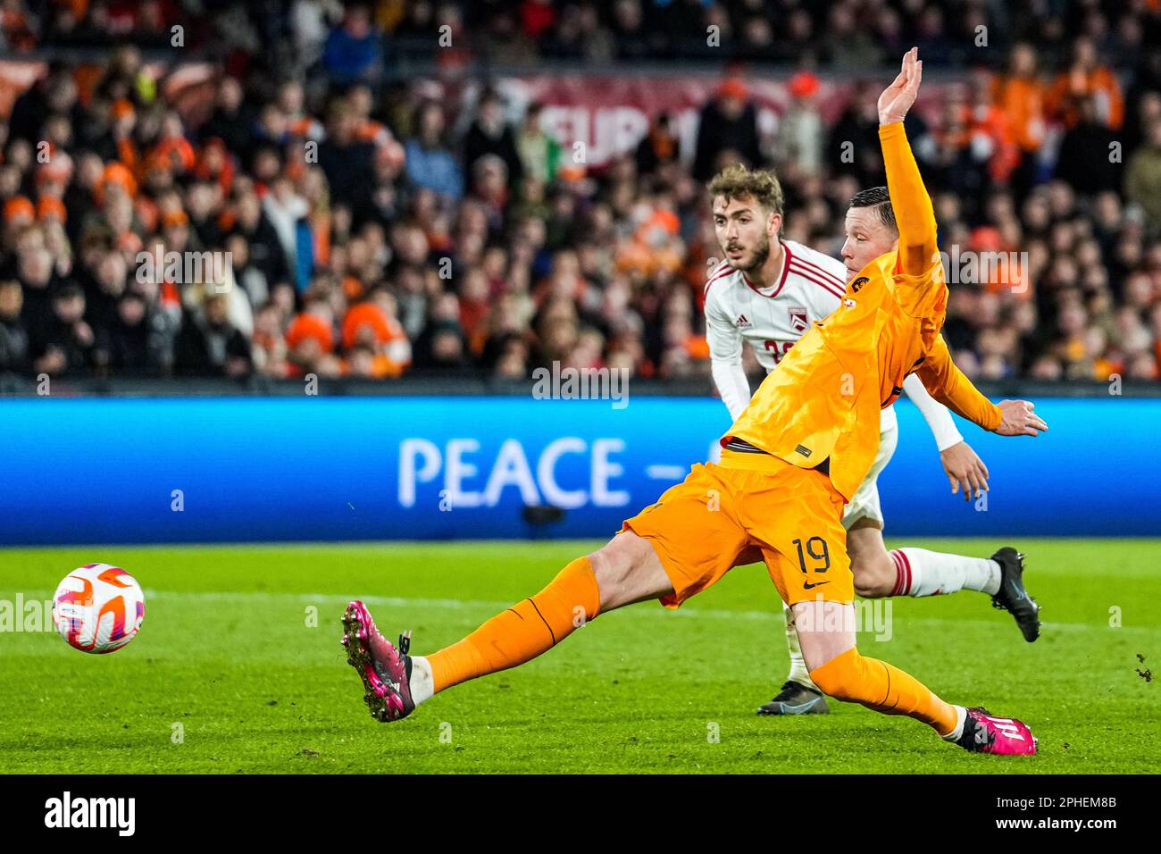 Rotterdam Wout Weghorst of Holland during the match between The Netherlands v Gibraltar at