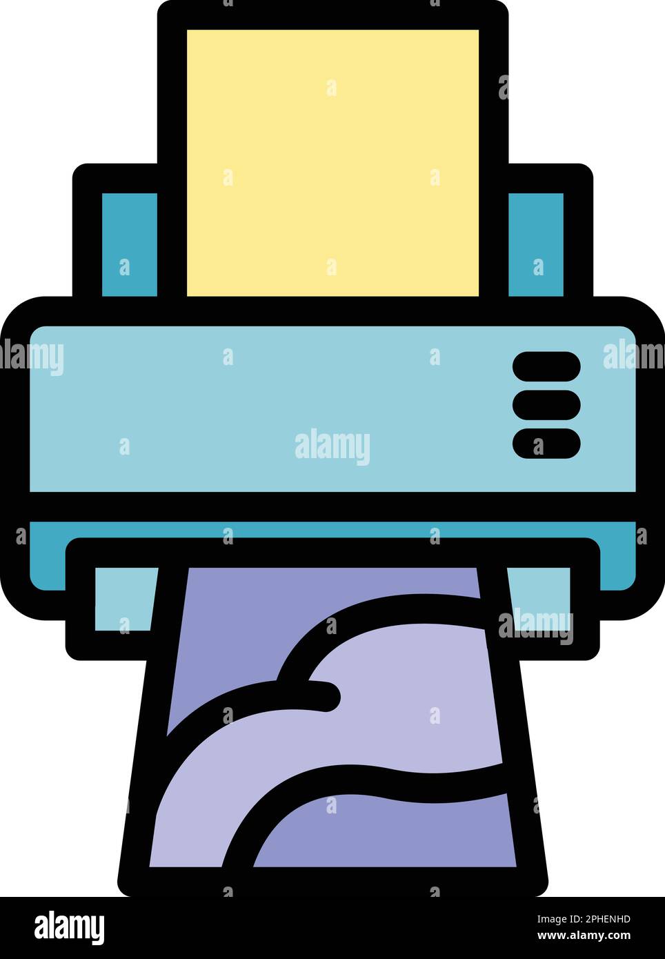 Printing machine icon. Outline Printing machine vector icon for web